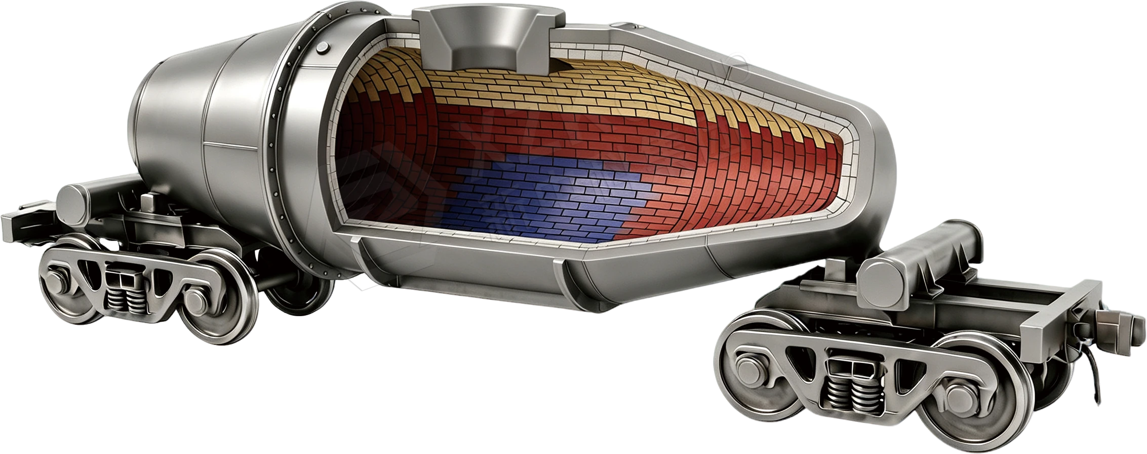Миксер и летки литейного двора 3D Cutaway
